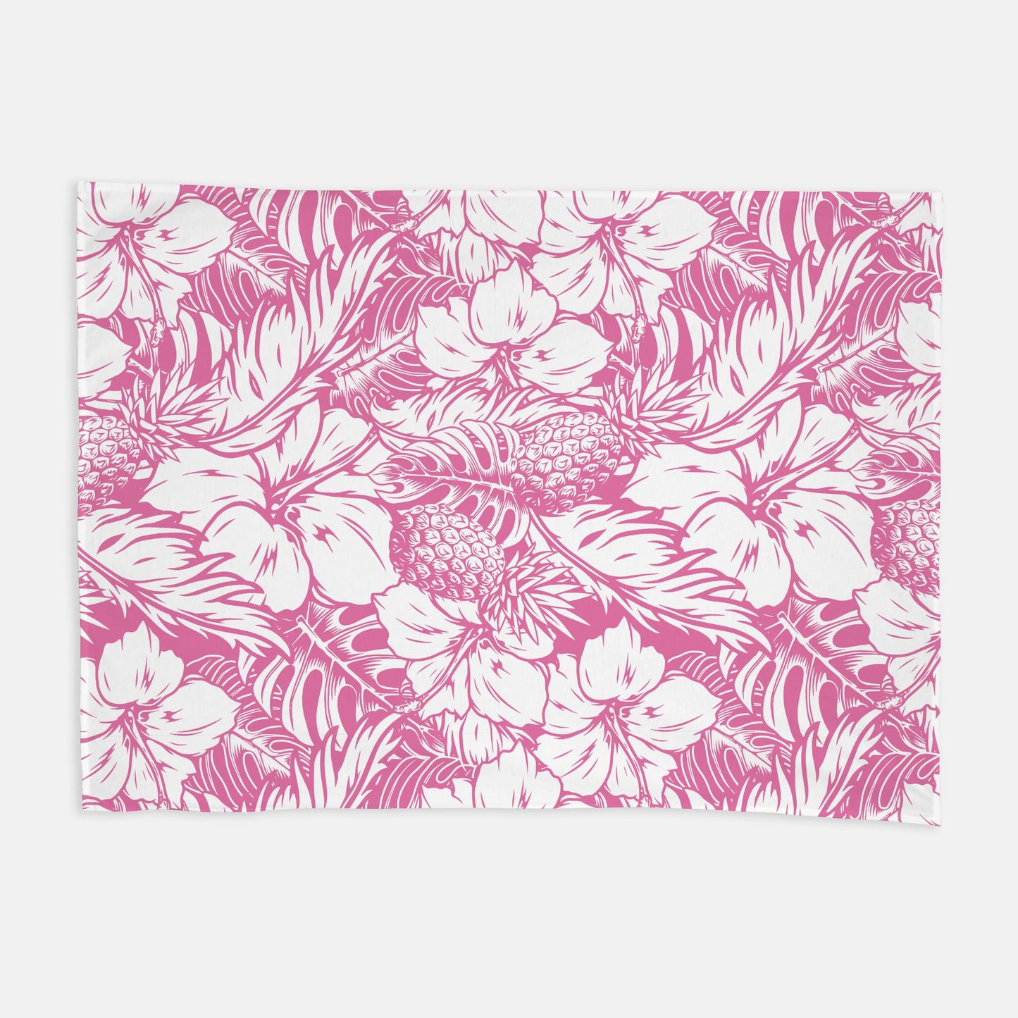 Hibiscus Pineapple Pink Swaddle Blanket