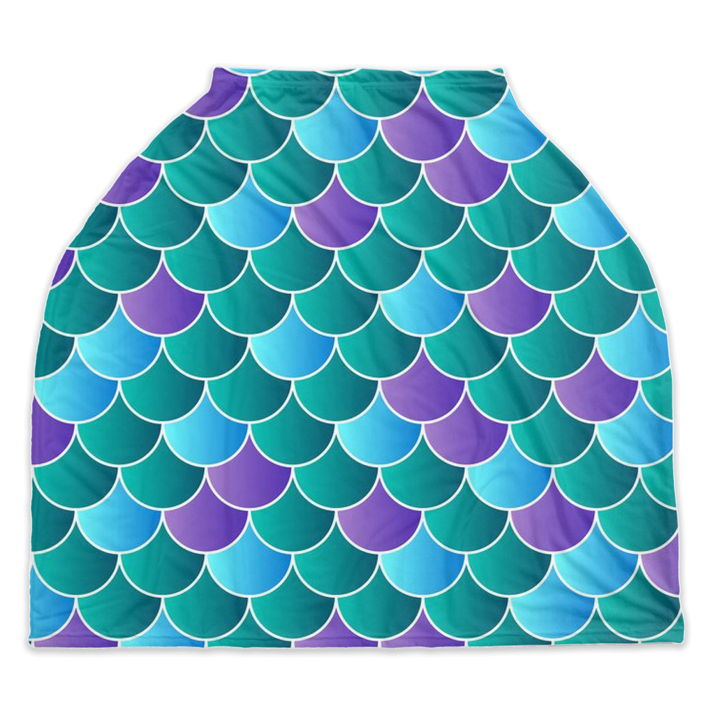 Mermaid Scales Multipurpose Baby Nursing Cover