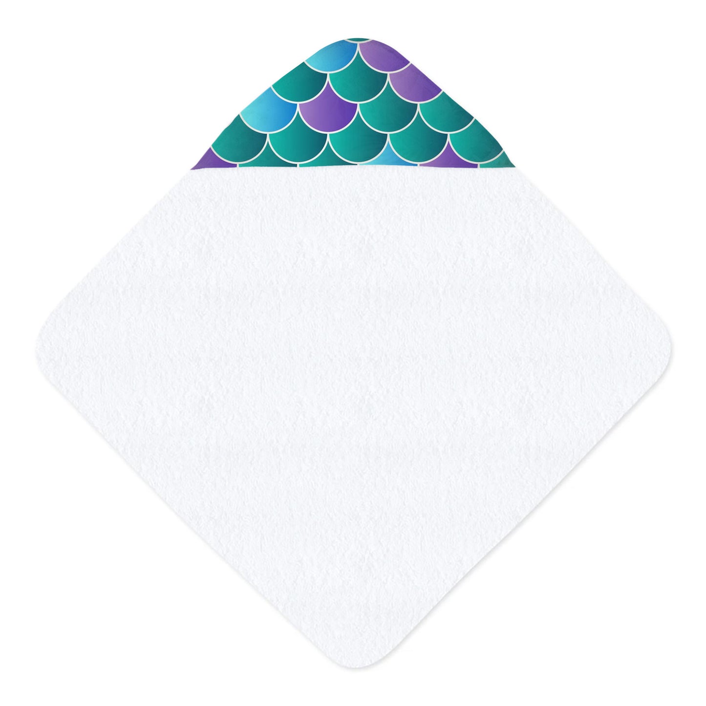 Mermaid Scales Hooded Baby Towel