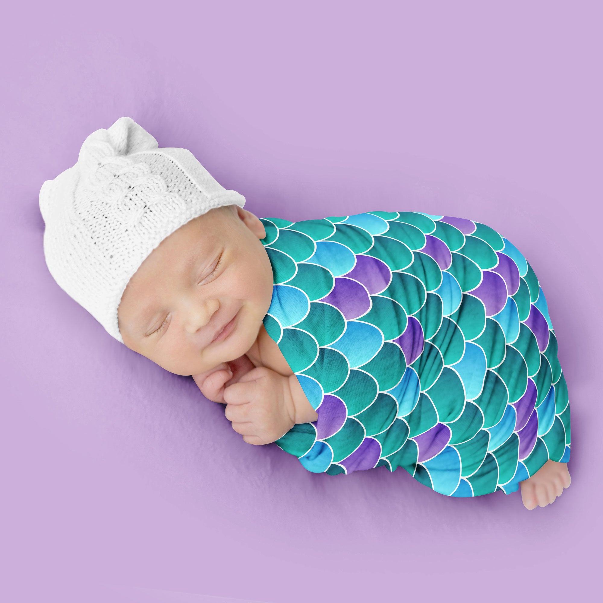 Mermaid Scales Swaddle Blanket