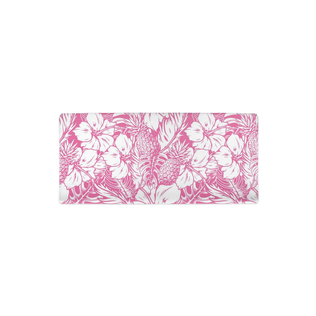 Hibiscus Pineapple Pink Baby Changing Pad Cover