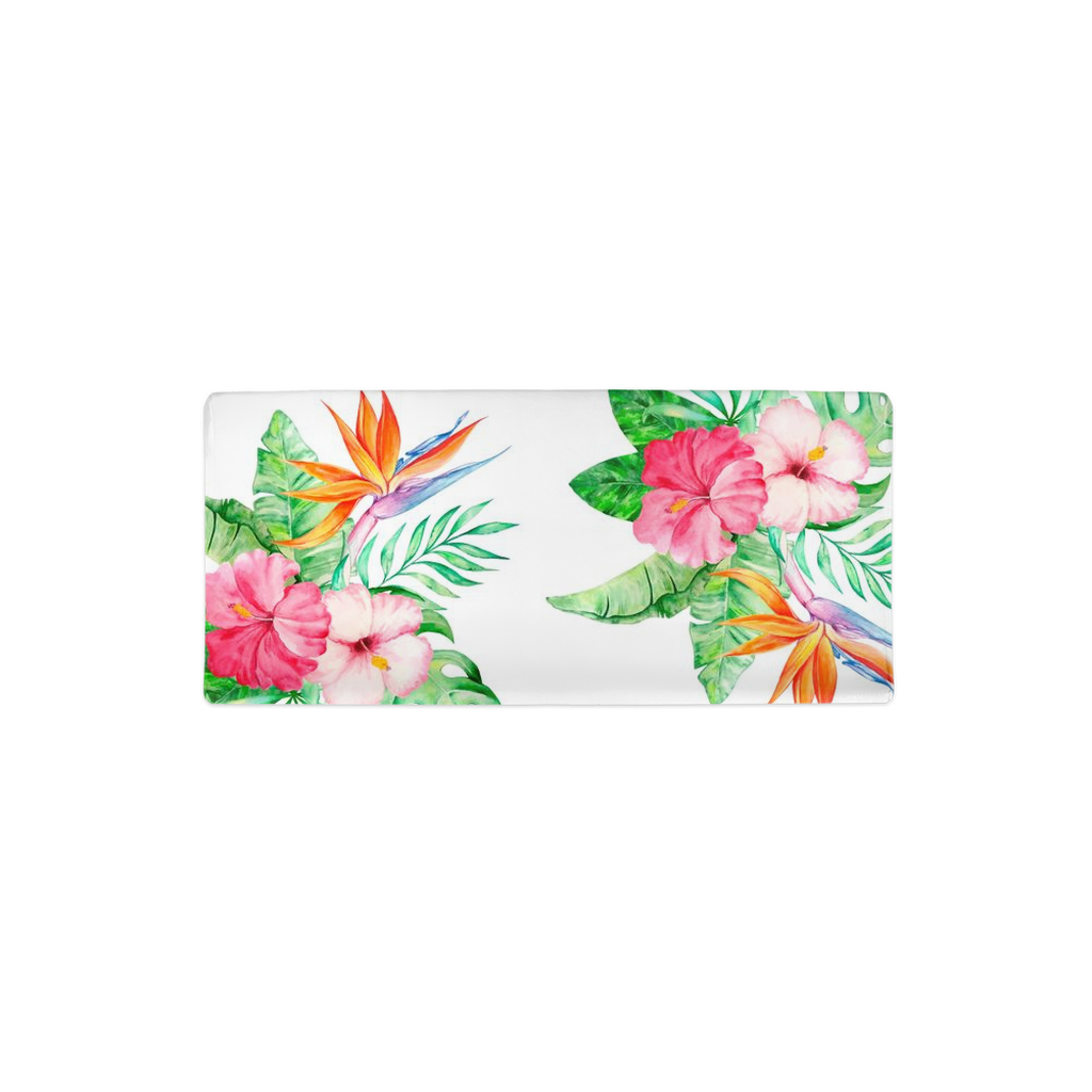 Watercolor Hibiscus Baby Changing Pad Cover