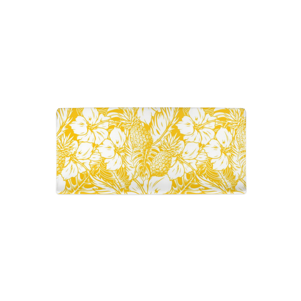 Hibiscus Pineapple Yellow Baby Changing Pad Cover